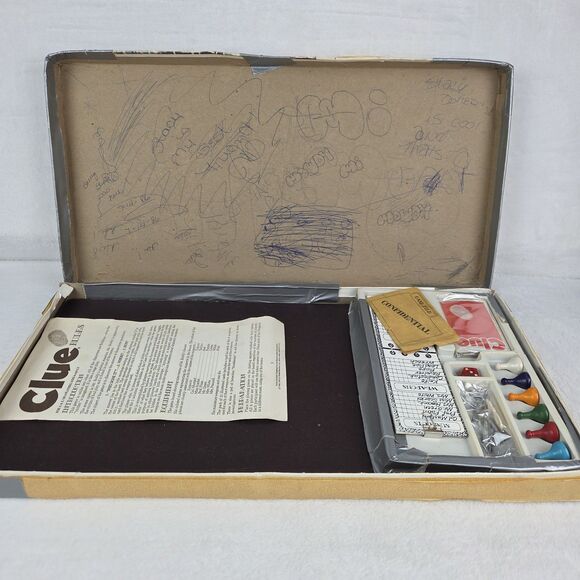 Vintage 1972 Clue Parker Brothers Detective Game Complete Original Contents - Picture 3 of 16